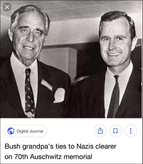 i regret to inform you george bush