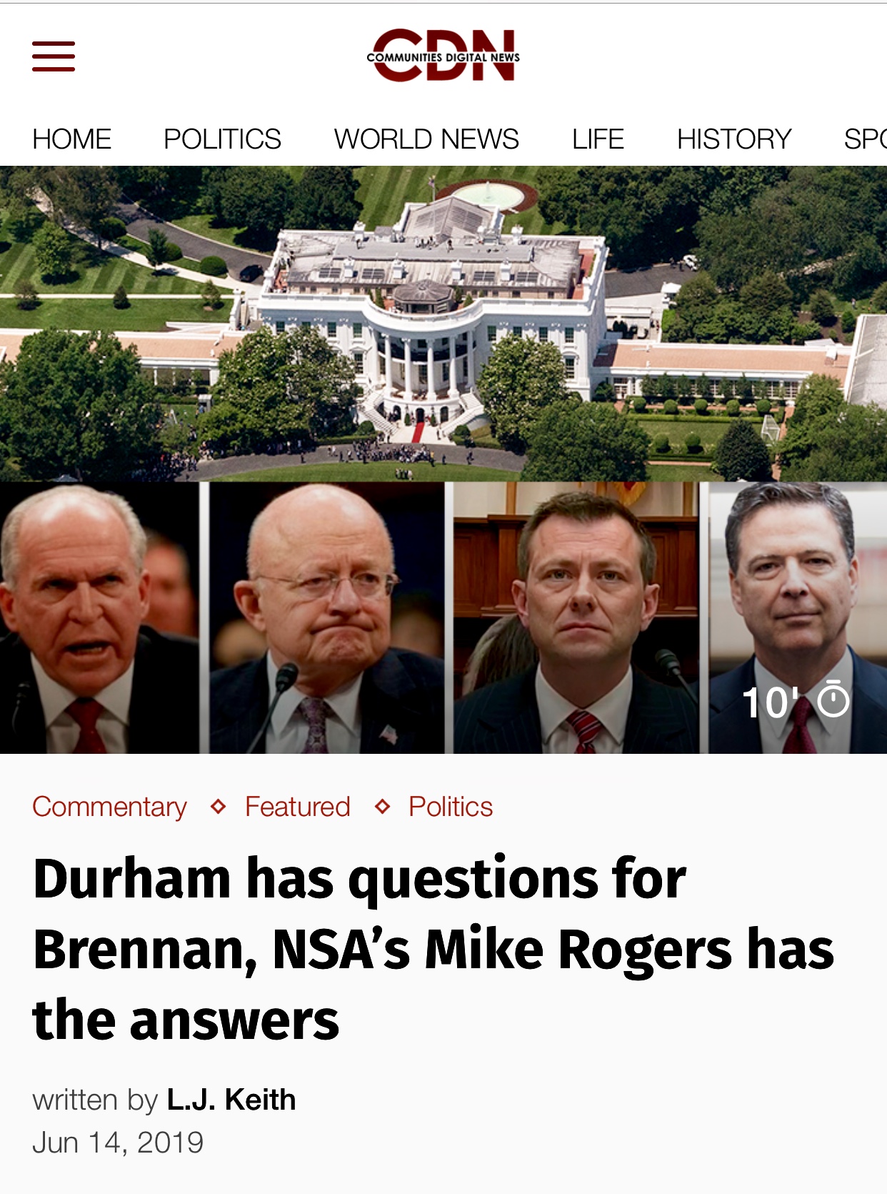 Durham has questions for Brennan, NSA’s Mike Rogers has the answers