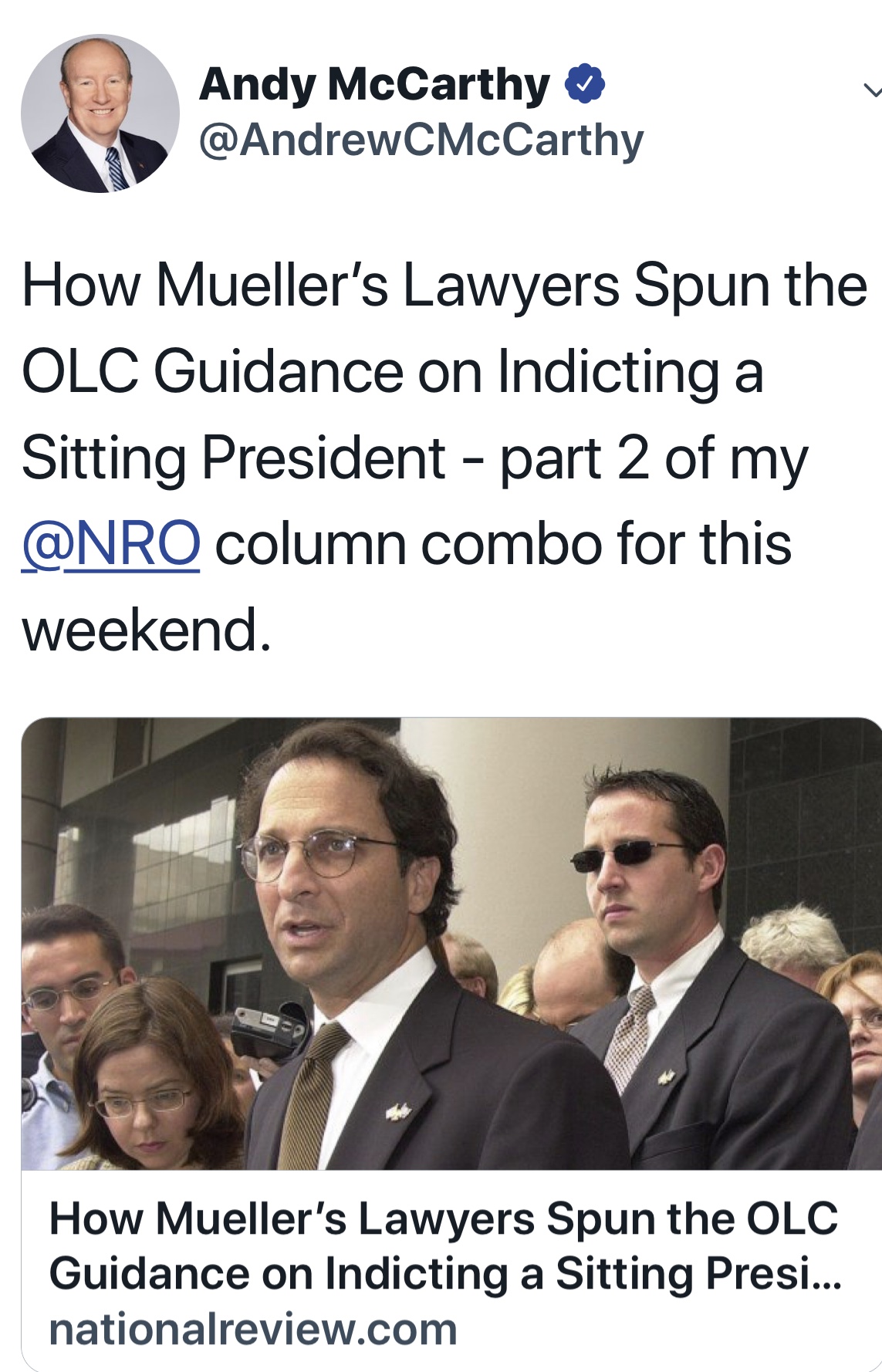 The Department of Justice Office of the Legal Counsel Guidance & No Indictment of a Sitting President: Part Two | National Review
