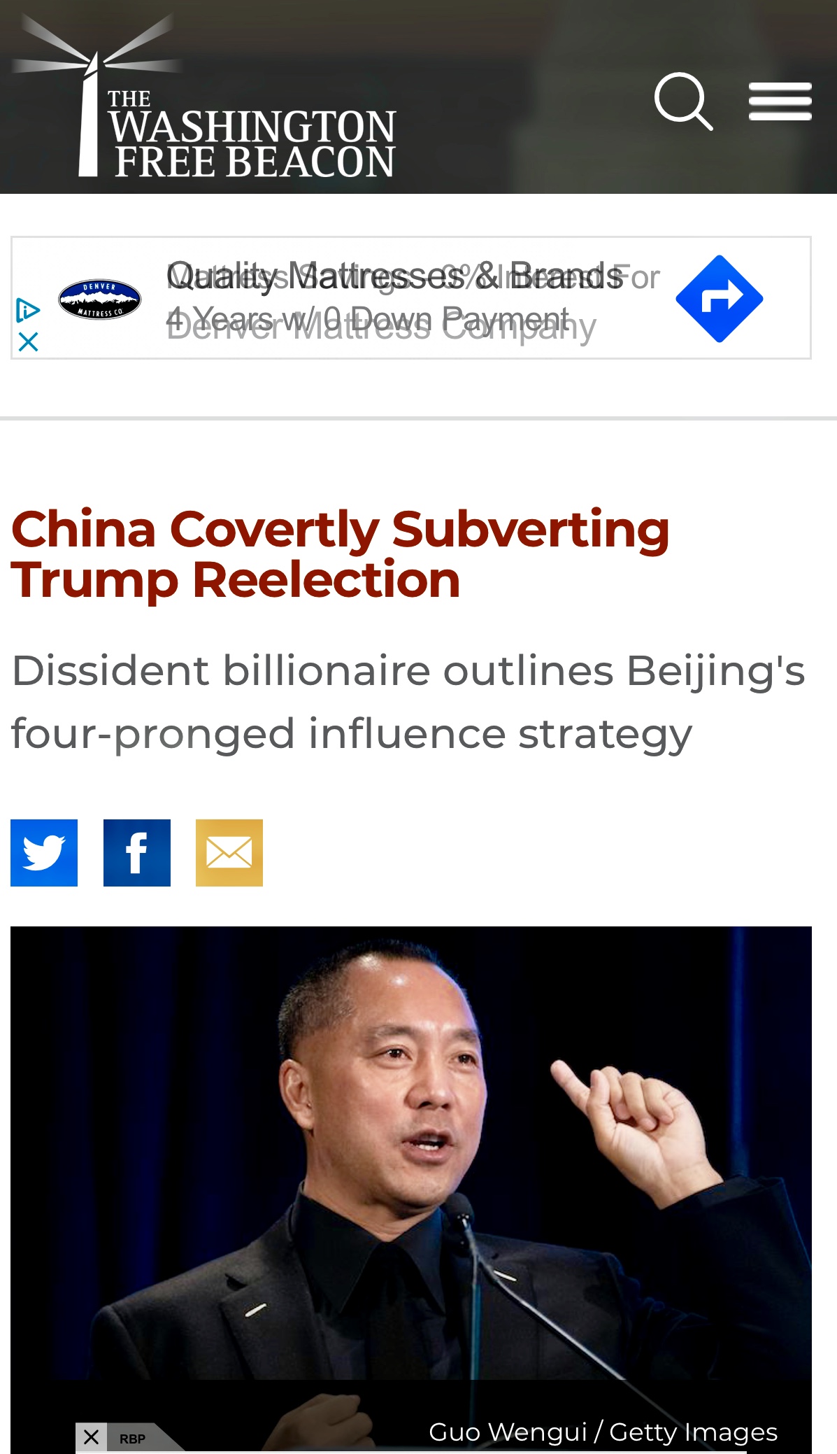 China Covertly Subverting Trump Reelection