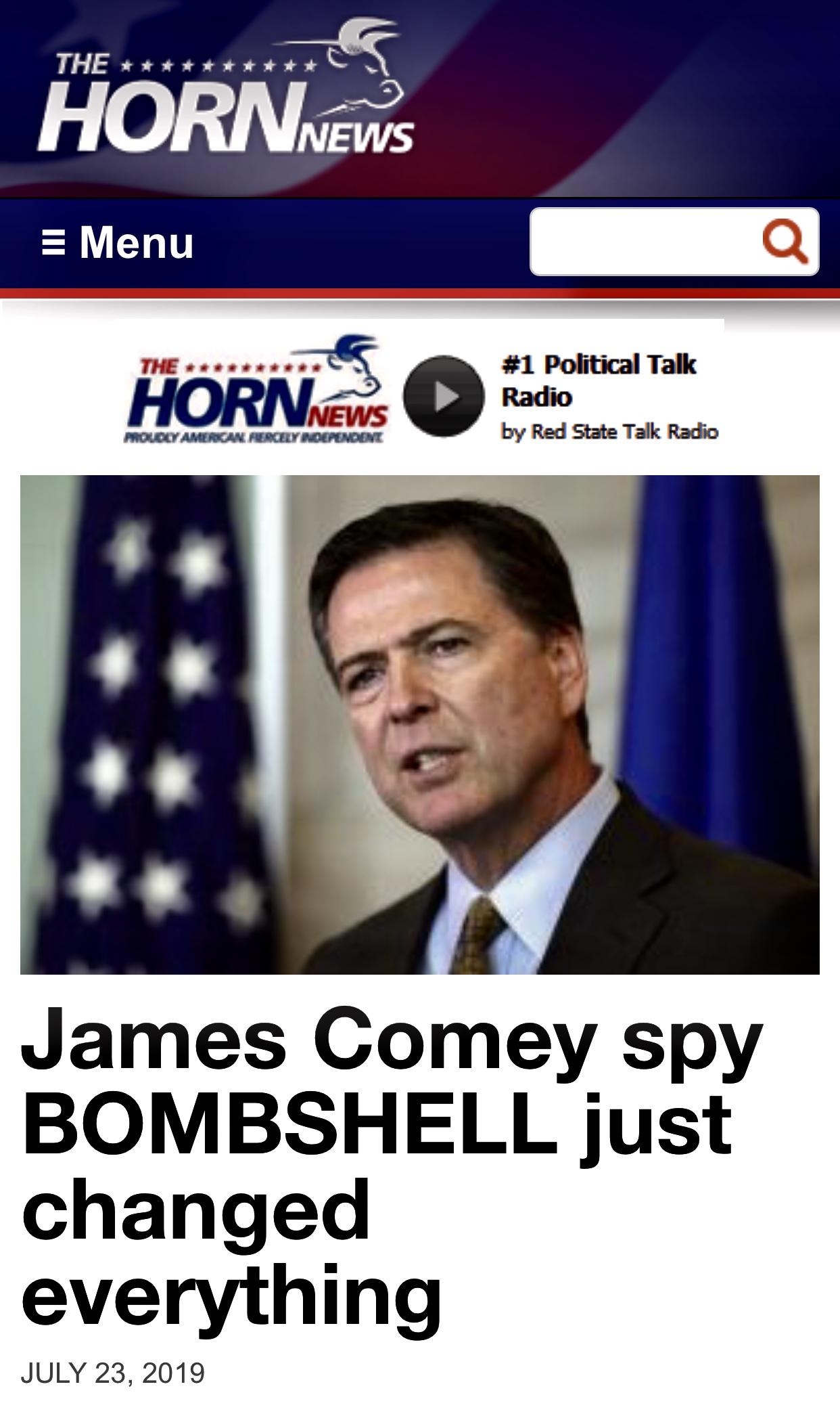 James Comey spy BOMBSHELL just changed everything – The Horn News
