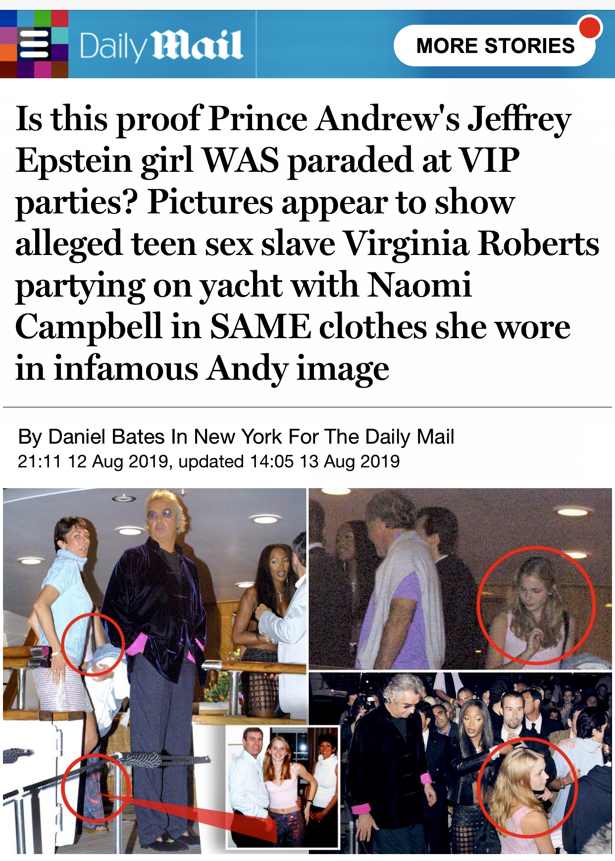 Jeffrey Epstein: Proof Prince Andrew’s girl was paraded at VIP parties?