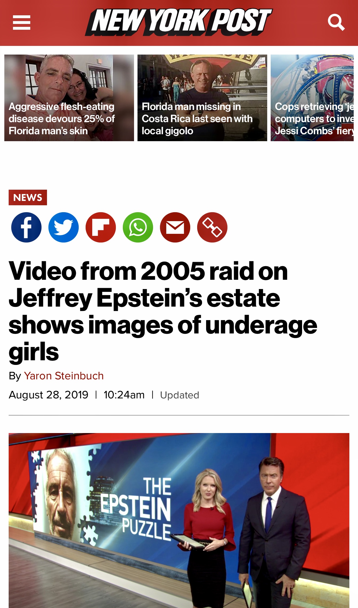 Jeffrey Epstein: Video from 2005 raid reveals shocking images