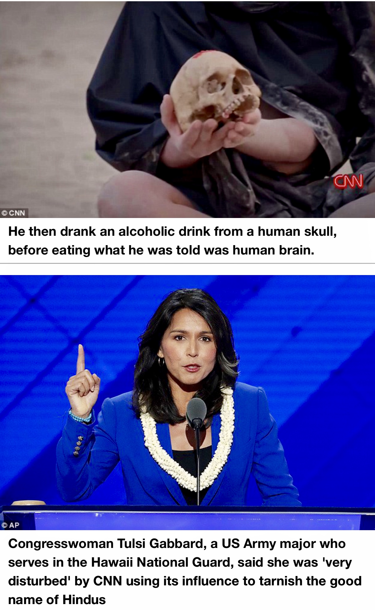 CNN presenter Reza Aslan eats HUMAN BRAIN