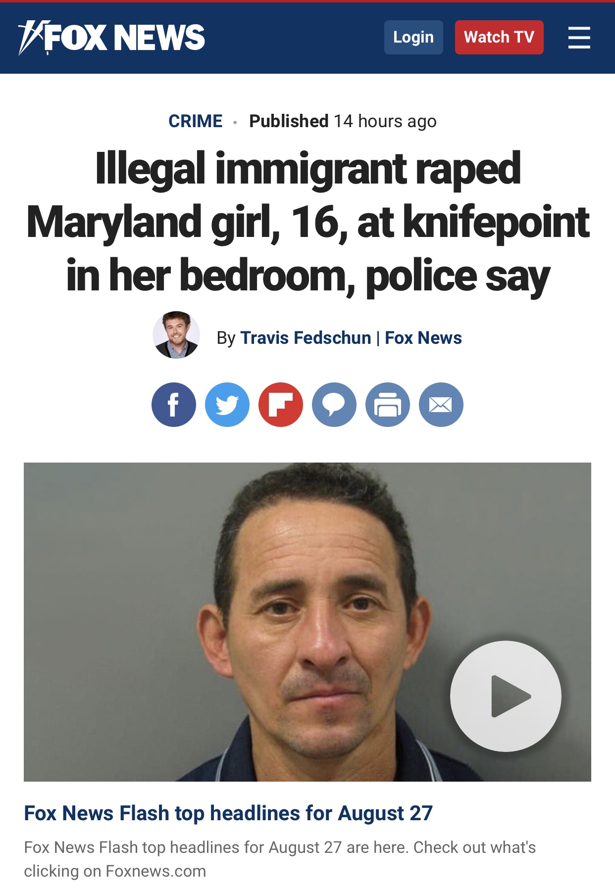 Illegal immigrant raped Maryland girl, 16, at knifepoint in her bedroom, police say | Fox News