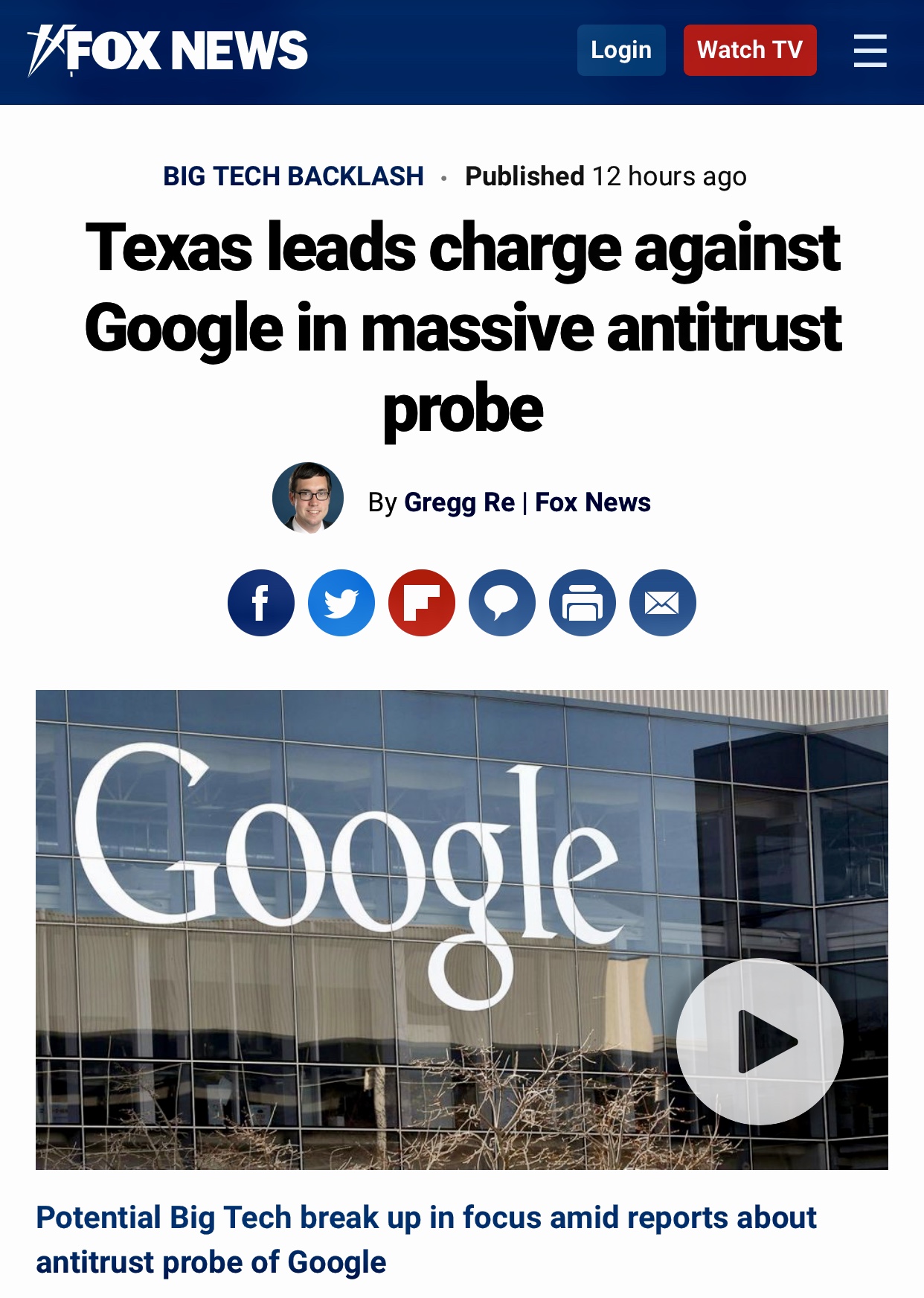 Texas leads charge against Google in massive antitrust probe