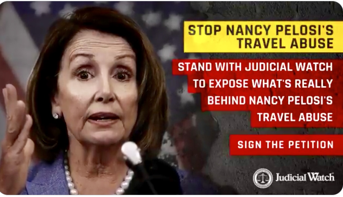 Nancy Pelosi’s Travel Abuse | Judicial Watch