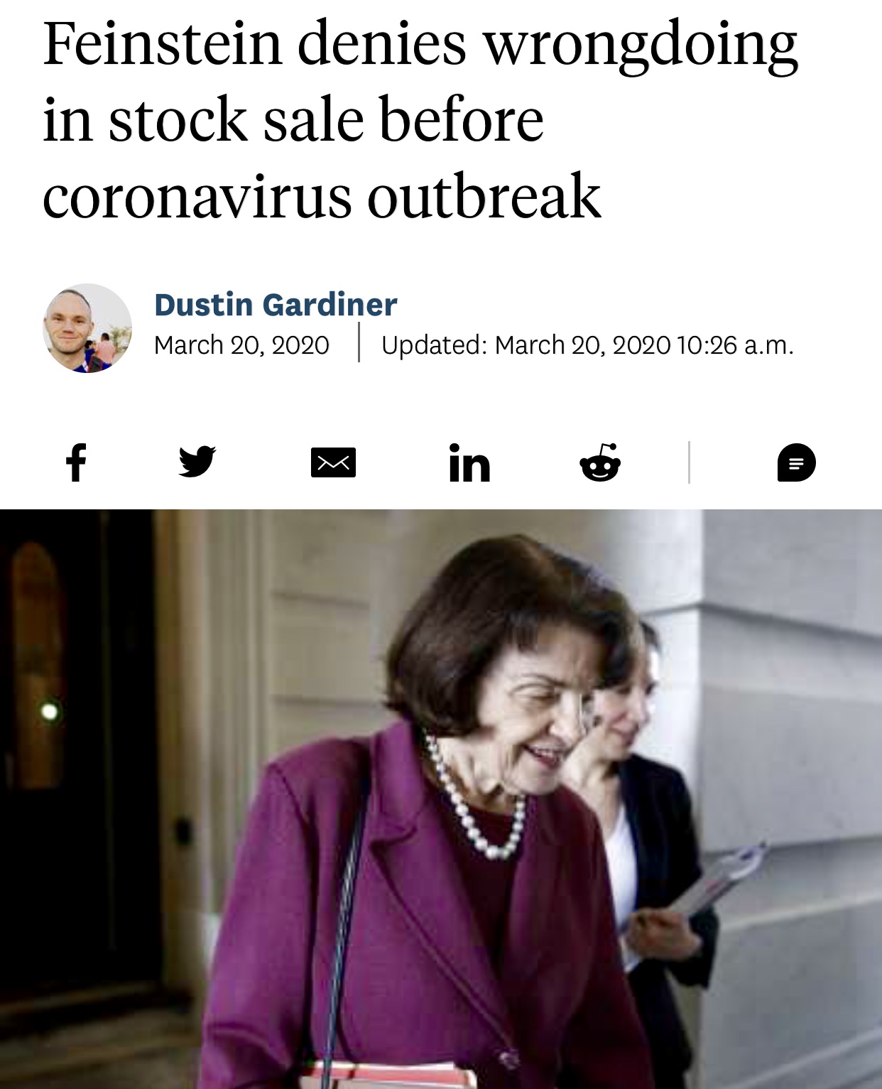 Senator Dianne Feinstein Employed a Chinese Spy for 20 yrs.
