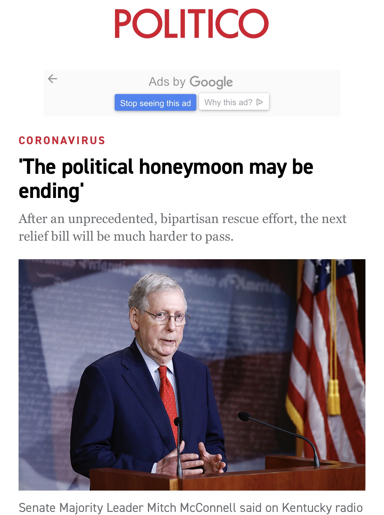 The Political Honeymoon May Be Ending
