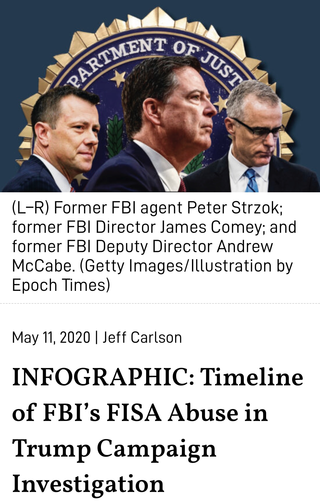 INFOGRAPHIC: Timeline of FBI’s FISA Abuse in Trump Campaign Investigation