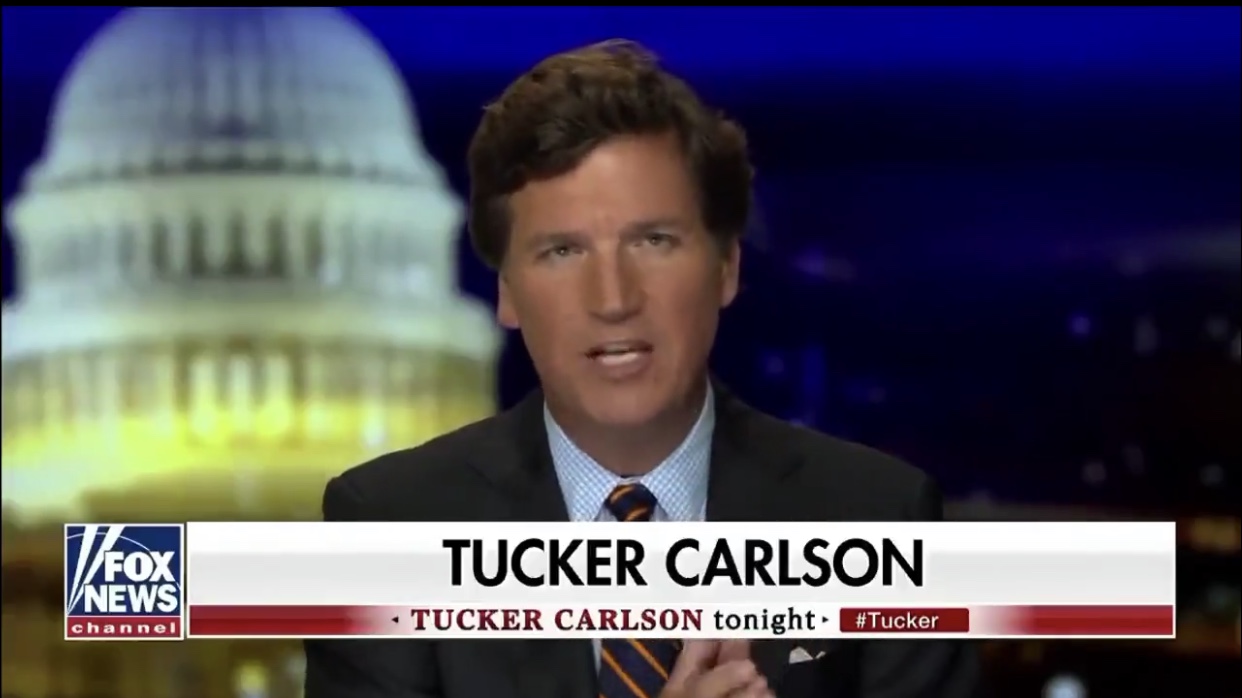Tucker Carlson on Gavin Newsom dinner