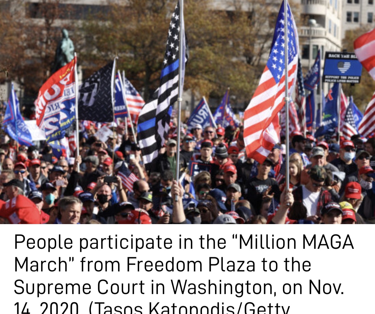 Massive Crowds of People March in DC to Show Support for Trump, Demand Election Integrity