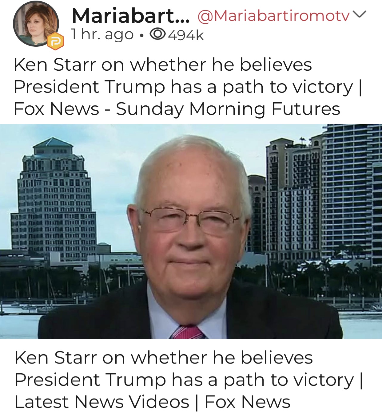 Ken Starr on Whether President Trump Has A Path to Victory