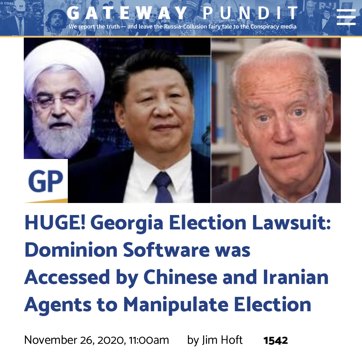 HUGE! Georgia Election Lawsuit: Dominion Software was Accessed by Chinese and Iranian Agents to Manipulate Election