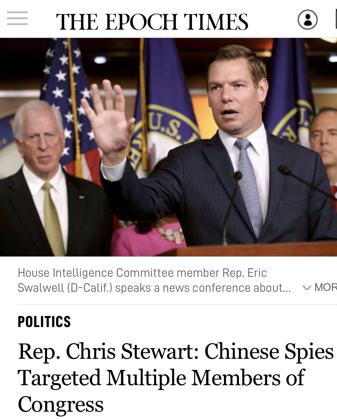 Breaking News Rep. Chris Stewart: Chinese Spies Targeted Multiple Members of Congress