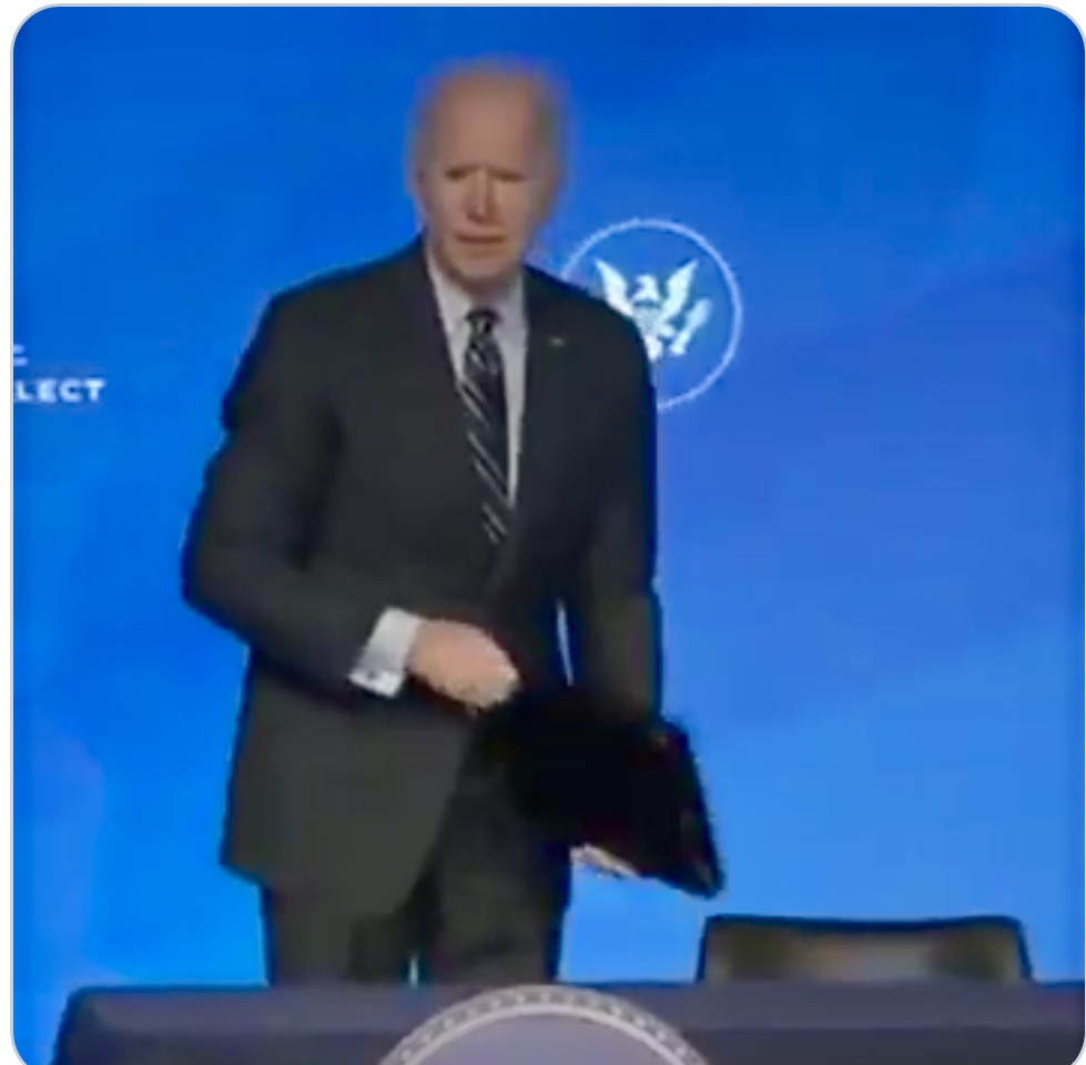 The Incoming Disassociate Cognitive Impaired Projected Elect Joe Biden