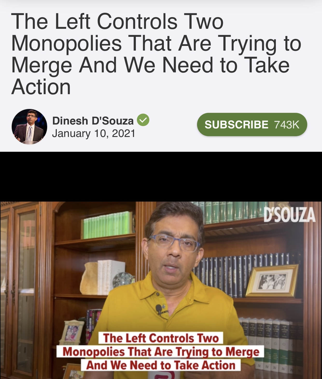 The Left Controls Two Monopolies That Are Trying to Merge and We Need to Take Action