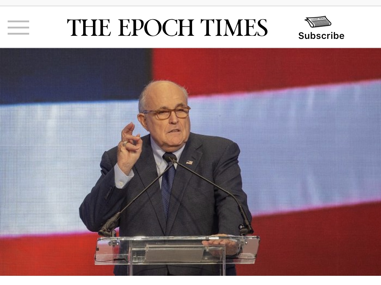 Giuliani: Chinese Regime Let CCP Virus Escape to Damage the World in ‘Act of War’