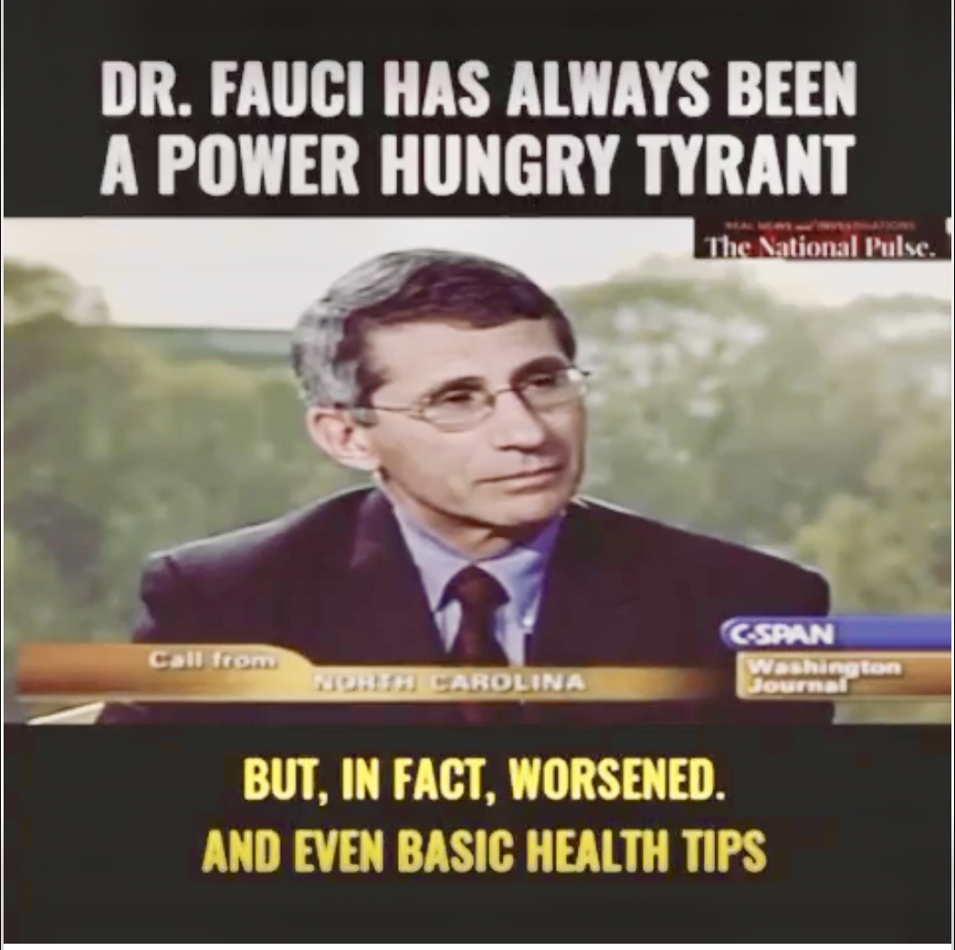 Fauci’s inability to do his job years ago.