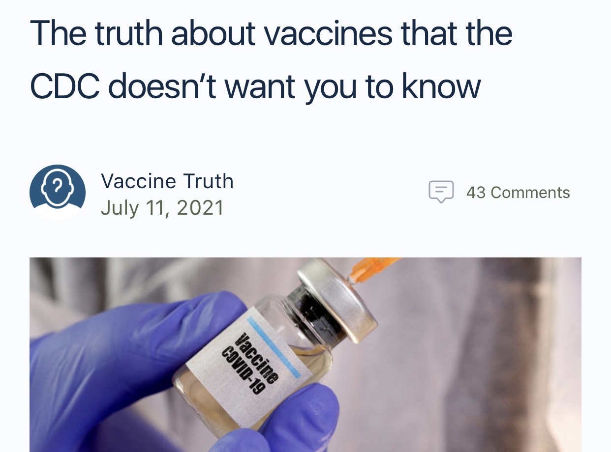 The truth about vaccines that the CDC doesn’t want you to know
