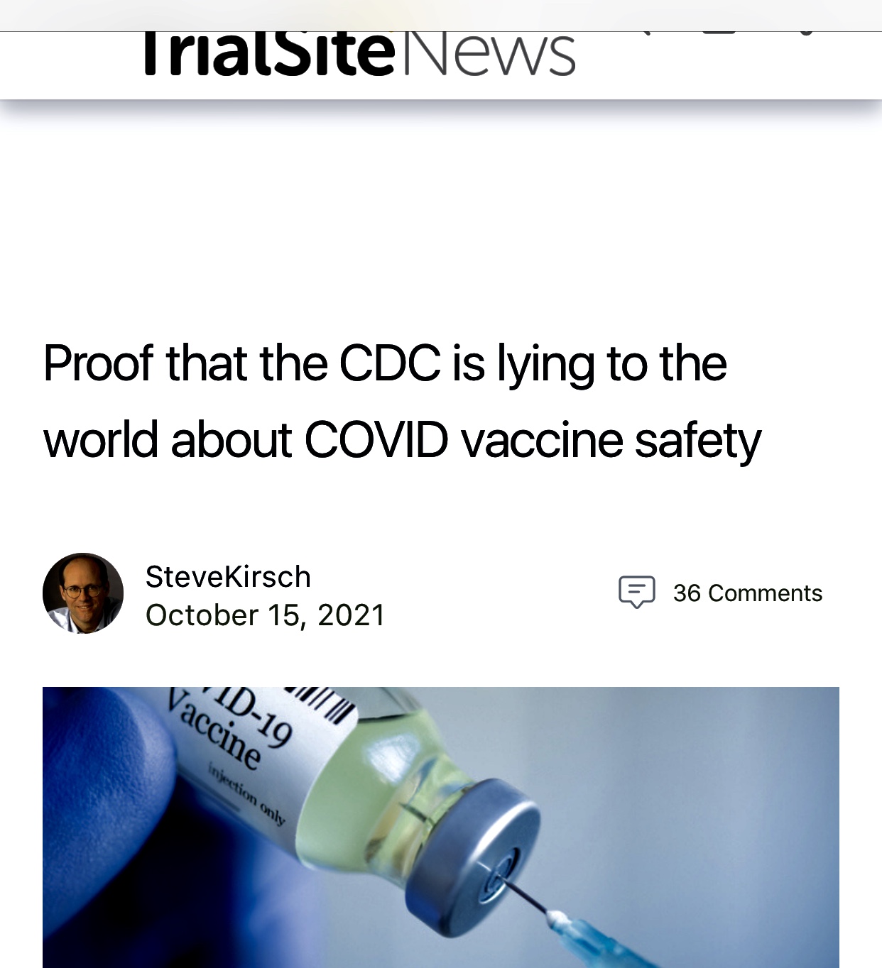 🚨🚨🚨Update: Proof CDC is Lying to the Country re: COVID Vaccine Safety Video