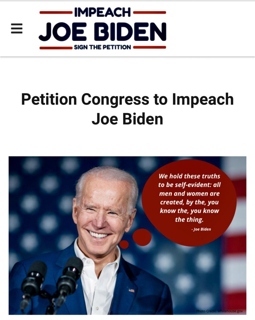 🚨 ImpeachJoeBidenPetition.com