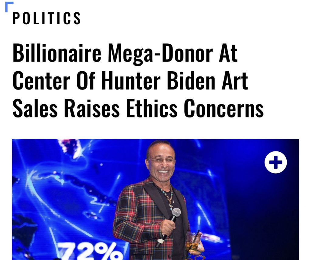 Billionaire Mega-Donor At Center Of Hunter Biden Art Sales Raises Ethics Concerns