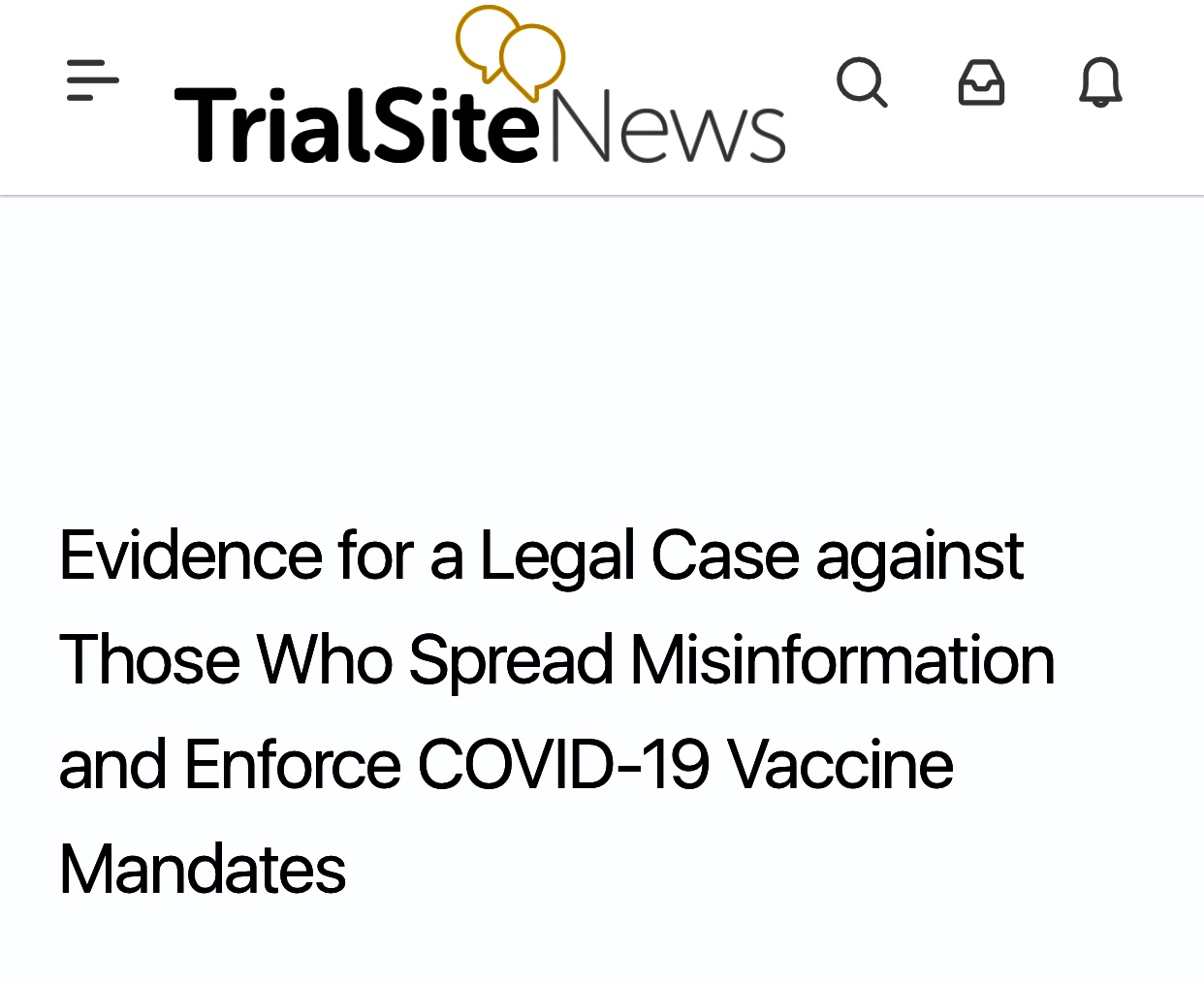 🚨🚨🚨Legal Case Against Those Who Spread Misinformation & Enforce COVID Vaccine Mandates