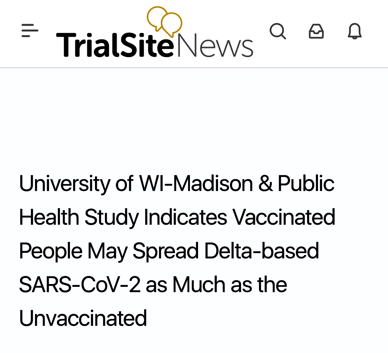 🚨🚨🚨University of WI-Madison & Public Health Study Indicates Vaccinated People May Spread Delta-based COVID as Much as Unvaccinated