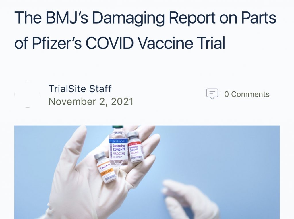 🚨🚨🚨The BMJ’s Damaging Report on Parts of Pfizer’s COVID Vaccine Trial