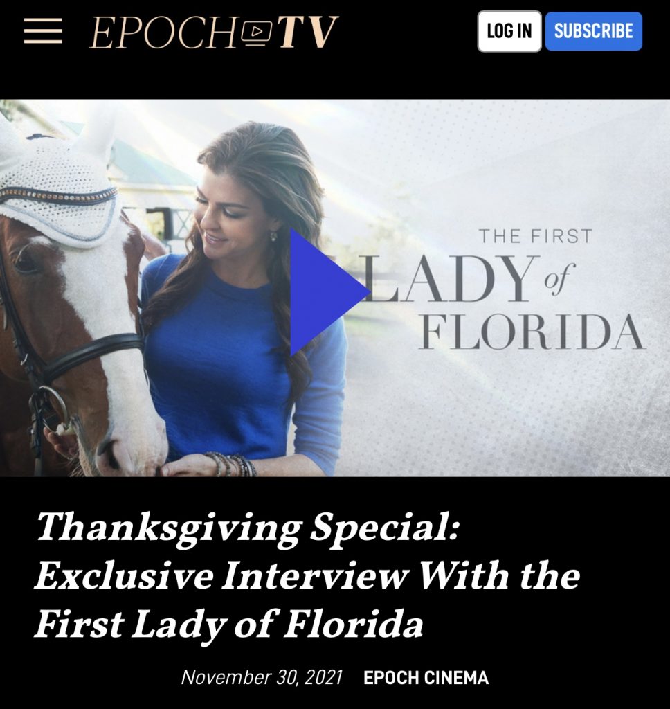 Thanksgiving Special: Exclusive Interview With the First Lady of Florida