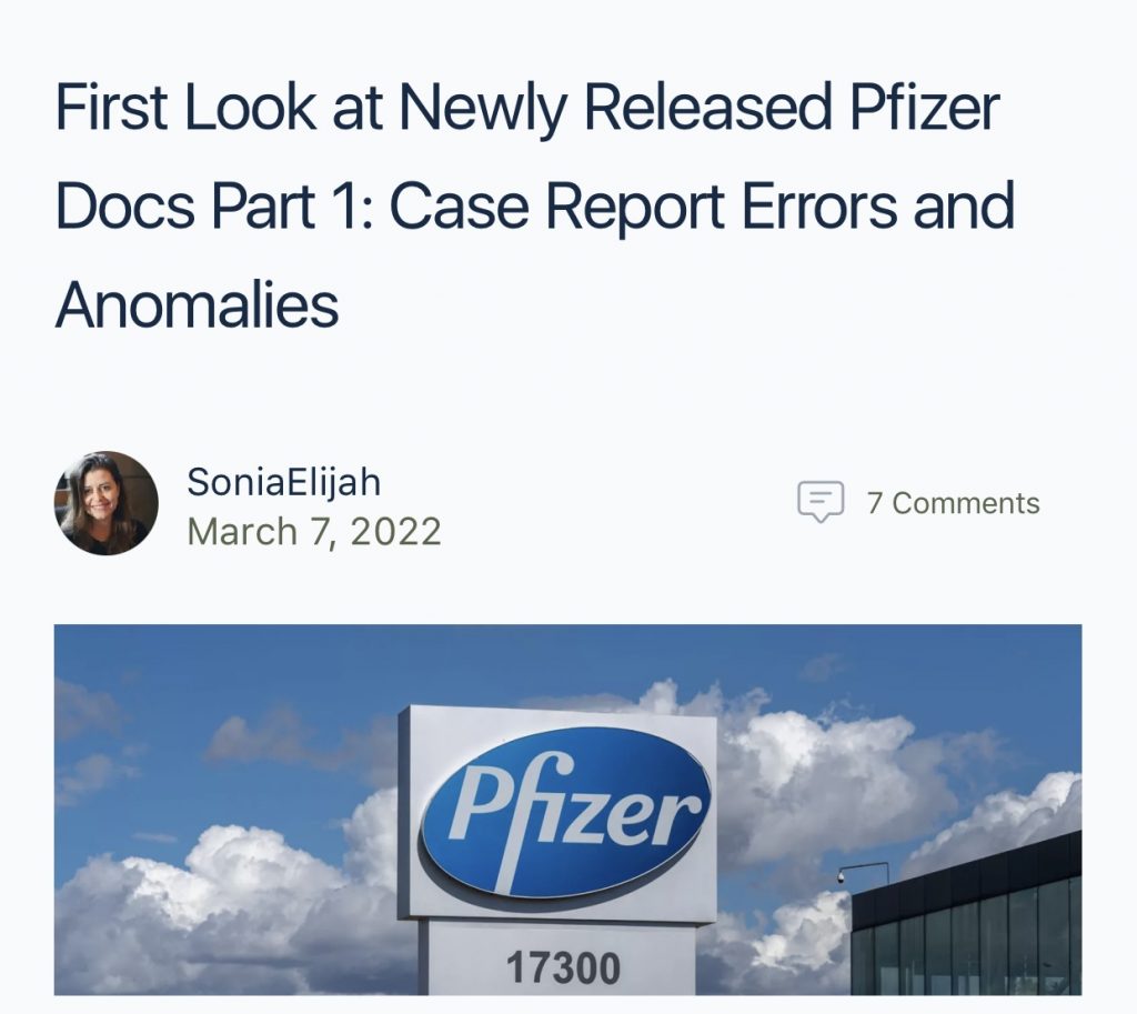 🚨🚨🚨 First Look at Newly Released Pfizer Docs Part 1: Case Report Errors and Anomalies
